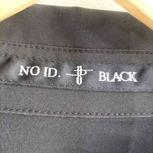 ノーアイディーブラック NO ID.BLACK 24AW ネクタイ付ネックギャザーBIG-SHシャツ メンズ ONE SIZE