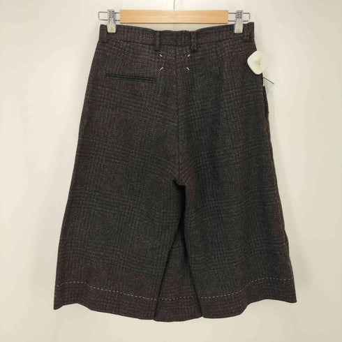 メゾンマルジェラ Maison Margiela 白タグ ウール ツイード ステッチワーク キュロット スカート パンツ レディース 42