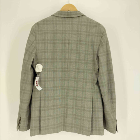 ザラ ZARA サイドベンツ チェック 2B テーラードジャケット ノータック スラックス パンツ セットアップ メンズ JK:38 PT:31
