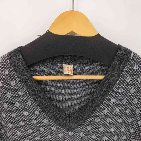 PORTOBENE 総柄 Vネックニット メンズ EUR:52