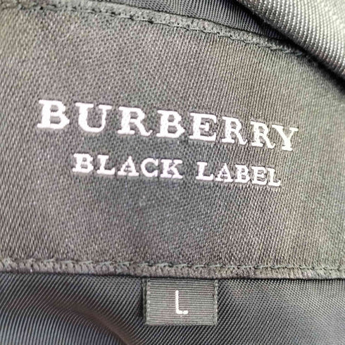バーバリーブラックレーベル BURBERRY BLACK LABEL ストライプ 2Bテーラードジャケット セットアップ メンズ 上:L 下:ウエスト79