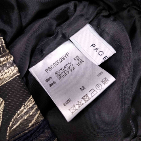 ページボーイ PAGEBOY 20AW ヴィンテージ フラワー ジャガード パンツ レディース JPN:M