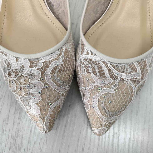 ダイアナ DIANA 24AW TALANTON ラインストーン付きチュールレースパンプス レディース JPN:23