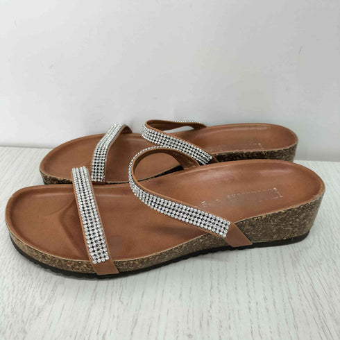 ITALIAN SHOEMAKERS ラインストーンミュールサンダル レディース 36