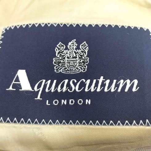 アクアスキュータム AQUASCUTUM ヘリンボーン コットン2Bテーラードジャケット メンズ 38/48