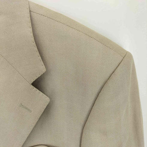 アクアスキュータム AQUASCUTUM ヘリンボーン コットン2Bテーラードジャケット メンズ 38/48