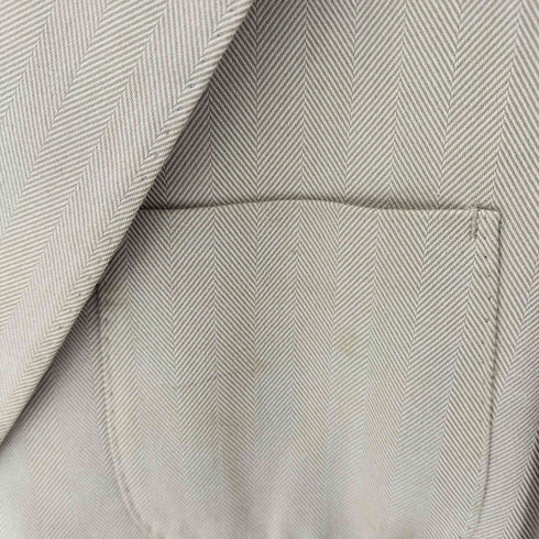 アクアスキュータム AQUASCUTUM ヘリンボーン コットン2Bテーラードジャケット メンズ 38/48