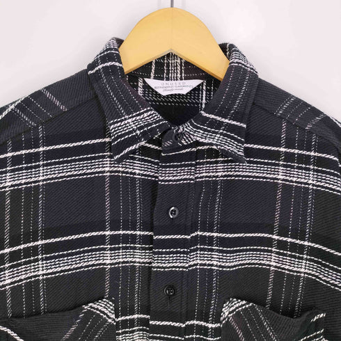 アンユーズド UNUSED COTTON CHECK SHIRTS コットン ジップ ネル チェック シャツ メンズ JPN:2