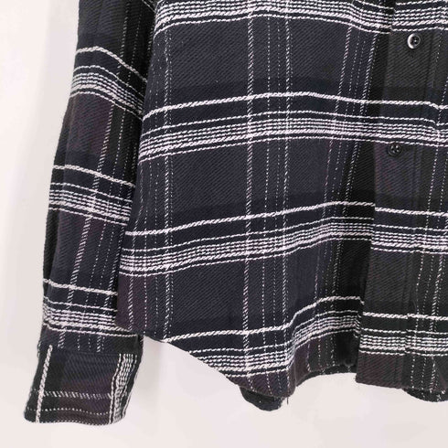 アンユーズド UNUSED COTTON CHECK SHIRTS コットン ジップ ネル チェック シャツ メンズ JPN:2