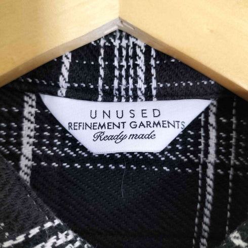 アンユーズド UNUSED COTTON CHECK SHIRTS コットン ジップ ネル チェック シャツ メンズ JPN:2