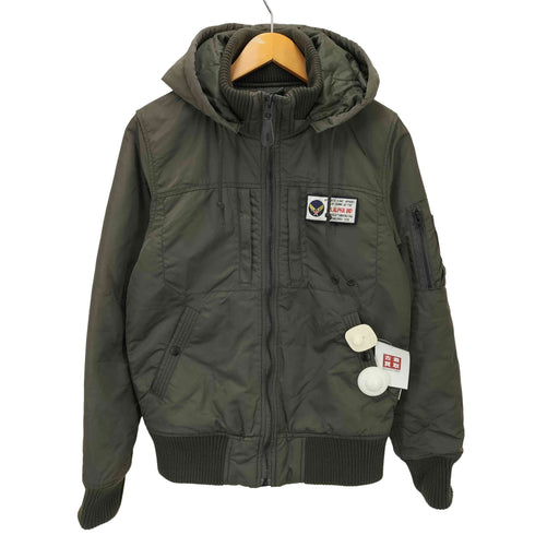 アルファインダストリーズ ALPHA INDUSTRIES HOODED RIB JACKET メンズ M