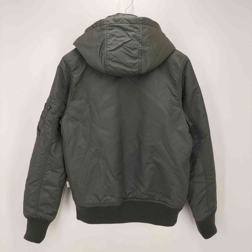 アルファインダストリーズ ALPHA INDUSTRIES HOODED RIB JACKET メンズ M