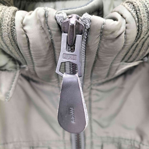 アルファインダストリーズ ALPHA INDUSTRIES HOODED RIB JACKET メンズ M