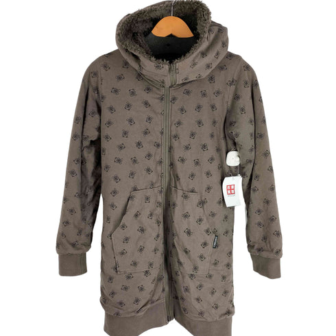 ヒステリックグラマー HYSTERIC GLAMOUR Y2K 裏地ボア ヒステリックベア 総柄 リバーシブルロングジップアップフーディー ダブルジップ レディース
