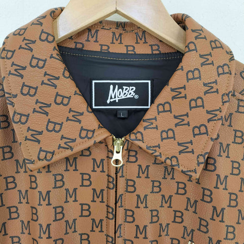 モブ MOBB. MONOGRAM ECO LEATHER JACKET メンズ import:L