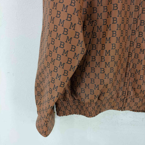 モブ MOBB. MONOGRAM ECO LEATHER JACKET メンズ import:L
