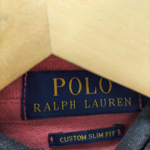 ポロラルフローレン POLO RALPH LAUREN CUSTOM SLIM FIT ポニー刺繍 ロングスリーブ ポロシャツ メンズ import:S