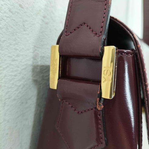 イヴサンローラン Yves Saint Laurent 80~90S レザーショルダーバッグ レディース