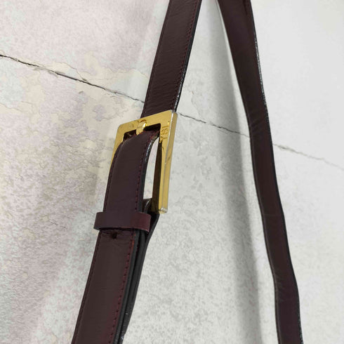 イヴサンローラン Yves Saint Laurent 80~90S レザーショルダーバッグ レディース