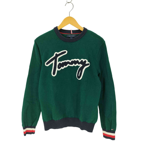 トミーヒルフィガー TOMMY HILFIGER ロゴワッペン コットンニット レディース JPN:S