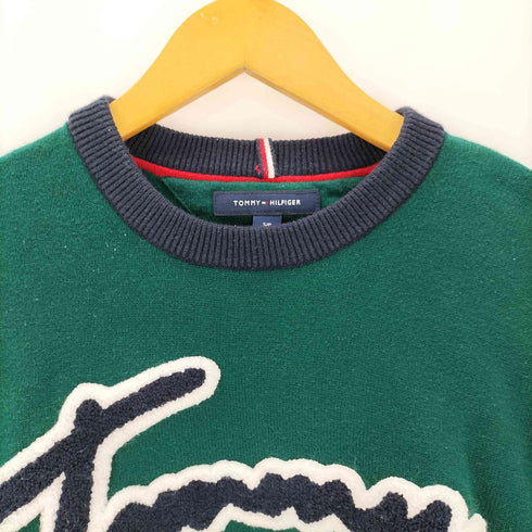 トミーヒルフィガー TOMMY HILFIGER ロゴワッペン コットンニット レディース JPN:S