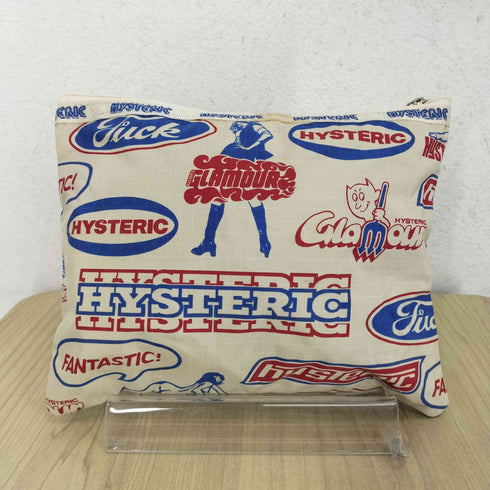 ヒステリックグラマー HYSTERIC GLAMOUR 00S ヒスガールプリントリップストップナイロンポーチ レディース