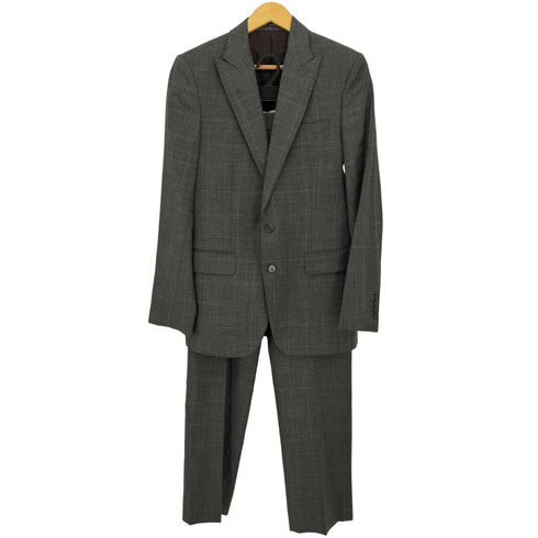 ザラマン ZARA MAN チェック 2Bテーラードジャケット パンツスーツ セットアップ メンズ 上:表記無 下:40