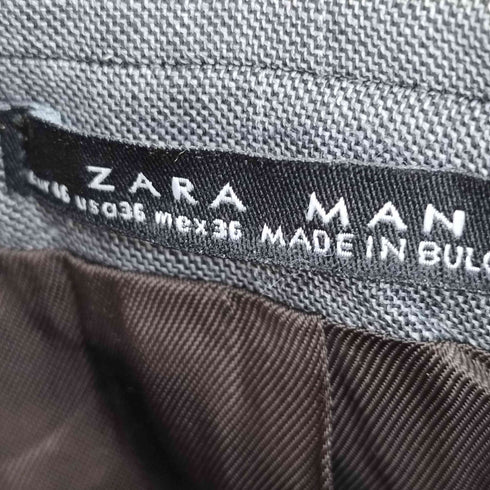ザラマン ZARA MAN チェック 2Bテーラードジャケット パンツスーツ セットアップ メンズ 上:表記無 下:40