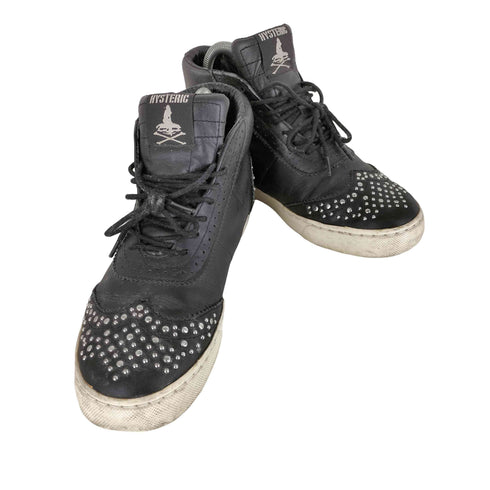 ヒステリックグラマー HYSTERIC GLAMOUR Y2K メダリオン スタッズレザースニーカー レディース 6