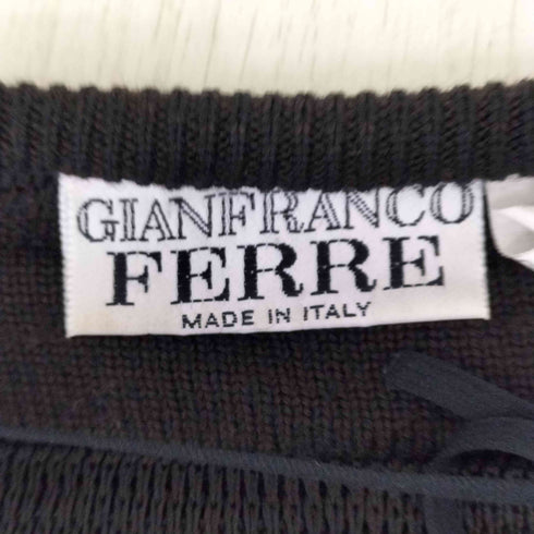ジャンフランコフェレ GIANFRANCO FERRE パイソンデザイン ノーカラージャケット レディース 42