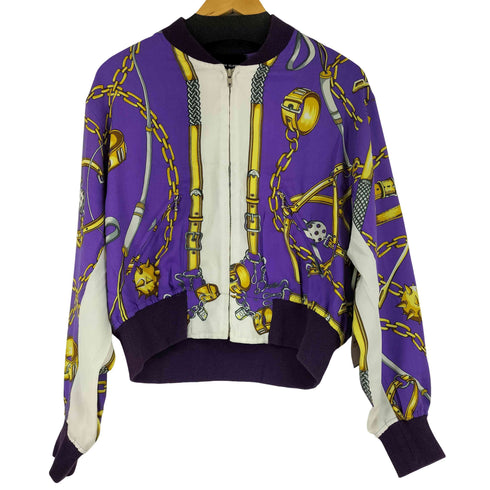 ヒステリックグラマー HYSTERIC GLAMOUR スカーフ柄 ジップアップブルゾン レディース FREE