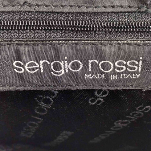 セルジオロッシ sergio rossi レザーキルティングバッグ レディース