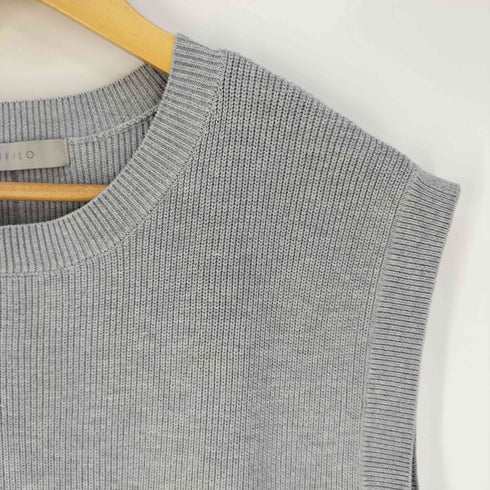 アンフィーロジユウク unfilo 自由区 抗菌防臭 片畔ニットベスト レディース JPN:XL