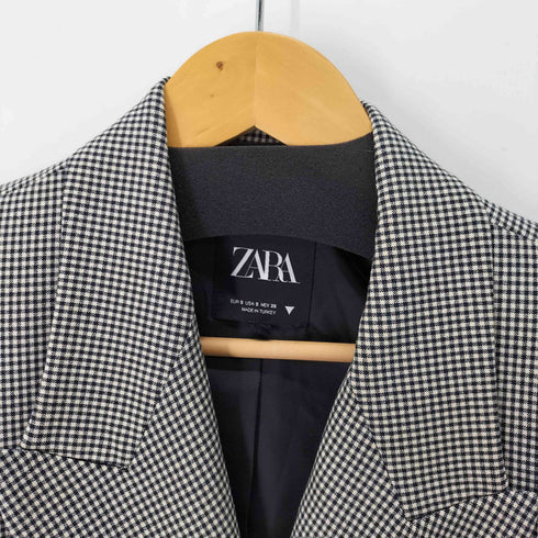 ザラ ZARA CHECK BLAZER レディース import:S