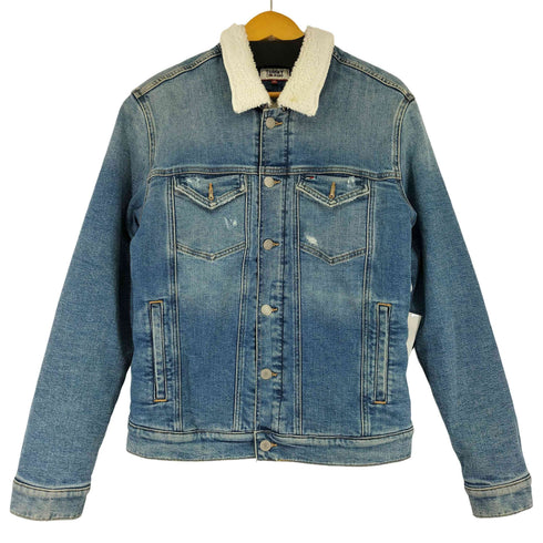 トミージーンズ tommy jeans デニムボアシェルパジャケット メンズ JPN:M