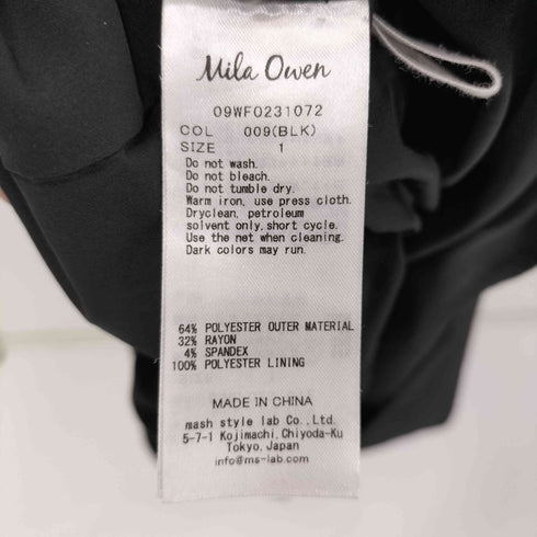 ミラオーウェン Mila Owen 23SS タックスカートワンピース レディース JPN:1