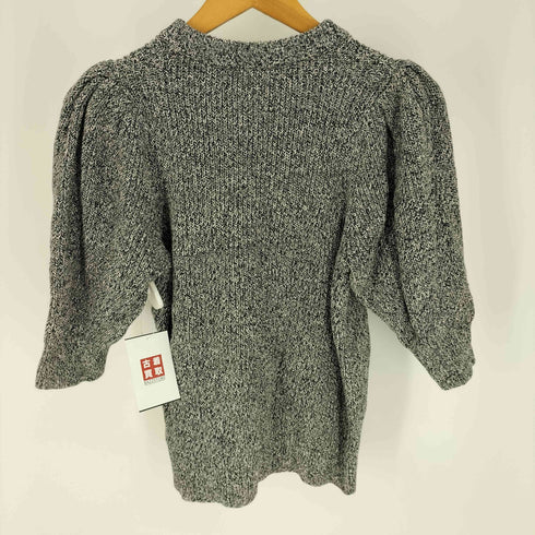 ミラオーウェン Mila Owen Linen Blend Puff Sleeve Knit Pullover リネン混パフスリーブニットプルオーバー レディース JPN:0