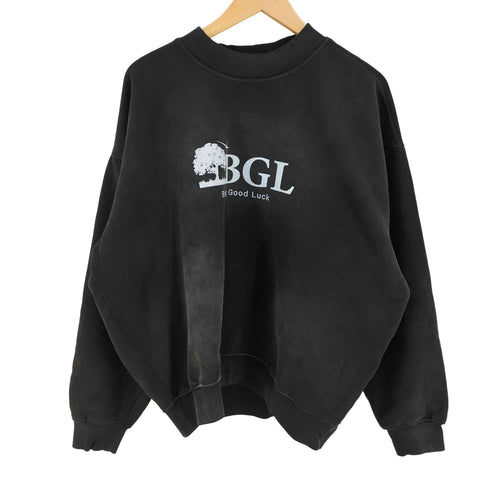BGL PIGMENT LOGO CREW SW- BLACK メンズ JPN:M