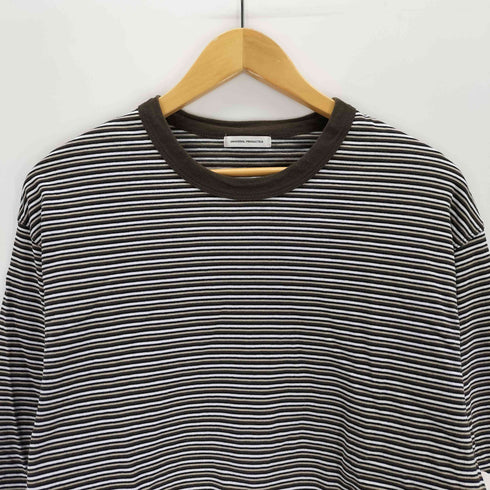 ユニバーサルプロダクツ UNIVERSAL PRODUCTS マルチボーダーロングスリーブカットソー メンズ JPN:3