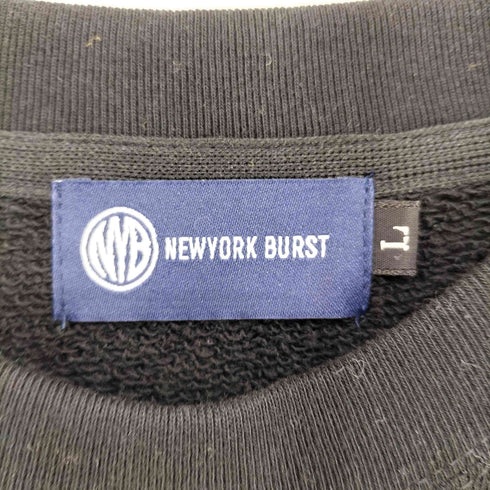 NEW YORK BURST フロントロゴ刺繍 半袖スウェット メンズ import:L