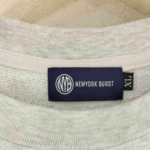 NEW YORK BURST フロントロゴ刺繍 霜降りスウェットベスト メンズ import:XL