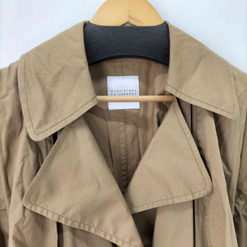 マッキントッシュフィロソフィー MACKINTOSH PHILOSOPHY ボタンレストレンチコート レディース