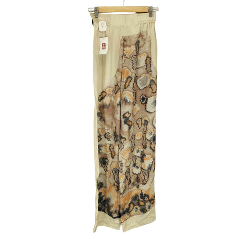 アーロン AERON COUGAR PRINTED SILK PANTS レディース 36