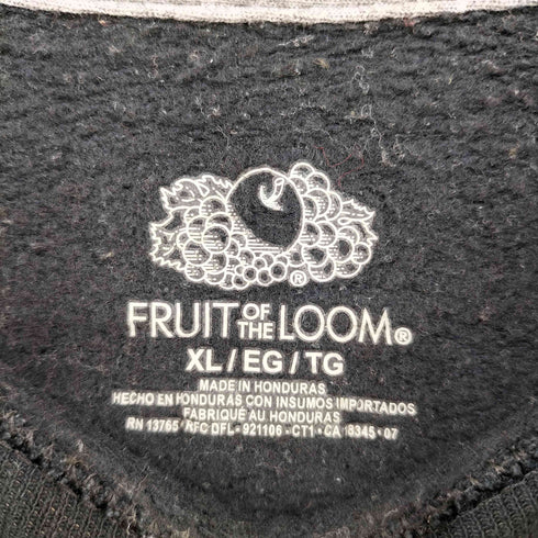 フルーツオブザルーム FRUIT OF THE LOOM クルーネック プレーンスウェット 無地 メンズ import:XL