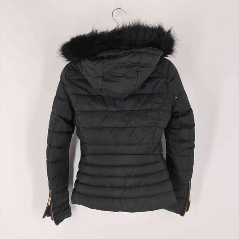 ザラ ZARA ファーフード ダウンジャケット レディース