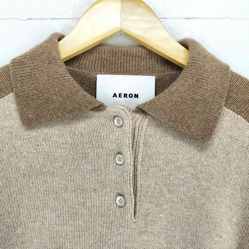 アーロン AERON バイカラーニットポロ レディース JPN:S