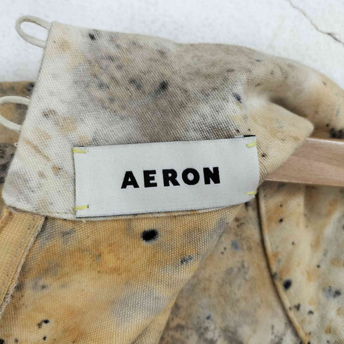 アーロン AERON 総柄タートルネックノースリーブオーバーオール レディース 36