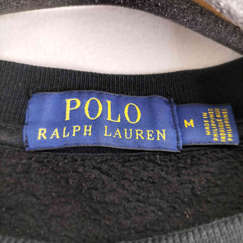 ポロラルフローレン POLO RALPH LAUREN タキシード ポロベア フロントプリントクルーネックスウェット メンズ import:M