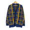 ザラ ZARA チェック柄 カーディガン メンズ JPN:S