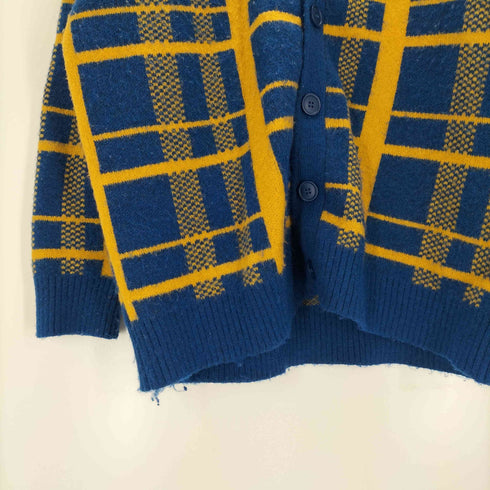 ザラ ZARA チェック柄 カーディガン メンズ JPN:S